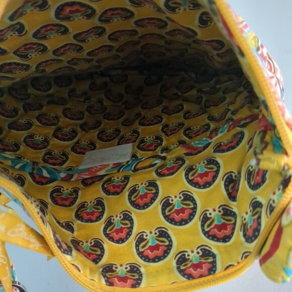 Vera Bradley Crossbody Hipster Retired Yellow Paisley Provencal Pattern - Picture 4 of 4
